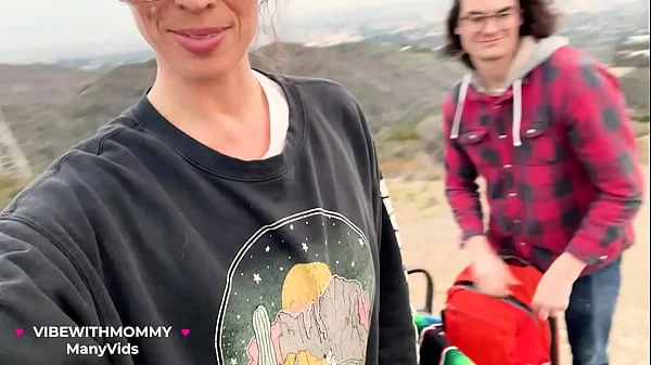OMG! Drone Footage of Jewish Stepmom and Stepson Having Real Public Sex with VibeWithMommy