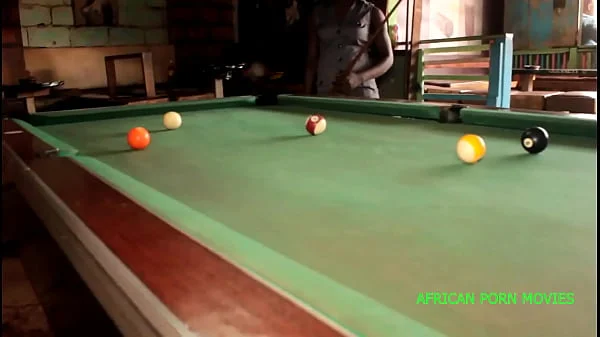 Billiard game bet.  Two customers in a snack bar meet around the pool table for a challenge.  The pretty girl bet her her ass for a hot public fuck for her failure and she will have to respect her agreement
