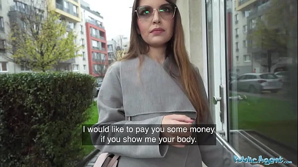 Public Agent hot babysitter fucks a complete stranger with a huge cock in her apartment