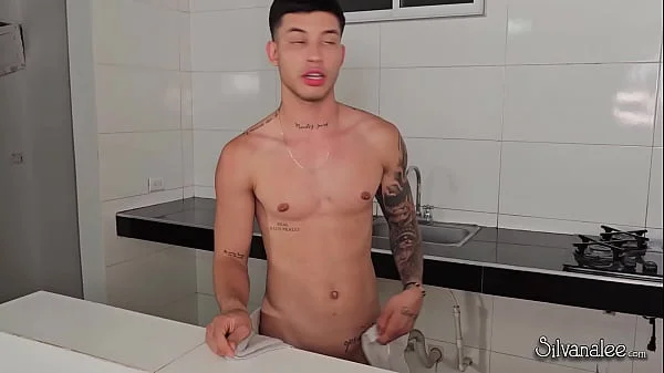 Danner Mendez is my husband's son, he is a tattooed guy with a big cock and he fucks me in the kitchen - Silvana Lee