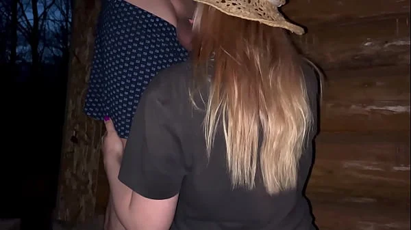 Public sex at the barn with a pregnant stranger