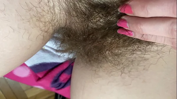 extreme close up on my hairy pussy huge bush 4k HD video hairy fetish