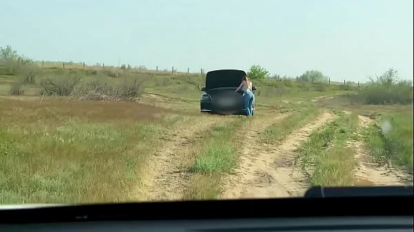 Hot step mom (stepmom) fucks in the car with her son's classmate