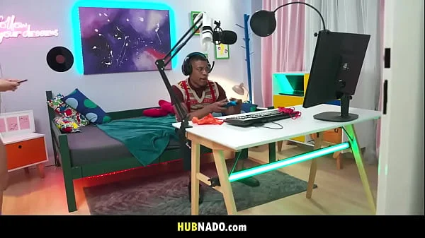 French Babe Lena Coxx Squirts on Boyfriend's Video Game Obsession
