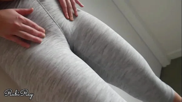 Cute n Fit step sister makes me cum in her panties and leggings and pull them up