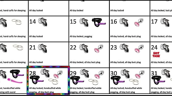 Locktober 2020 - The tasks that each proper chastity slave should perform that month of the year. You have to follow all the tasks consistently. You must not skip any task. Any task you miss for whatever reason, means your dick stays locked an extra day.