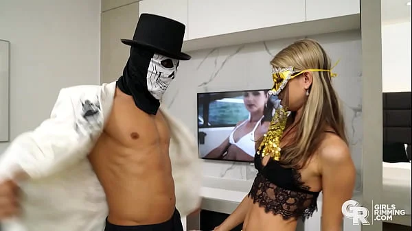 GIRLSRIMMING - Hallowen Rimjob Party With Gina Gerson
