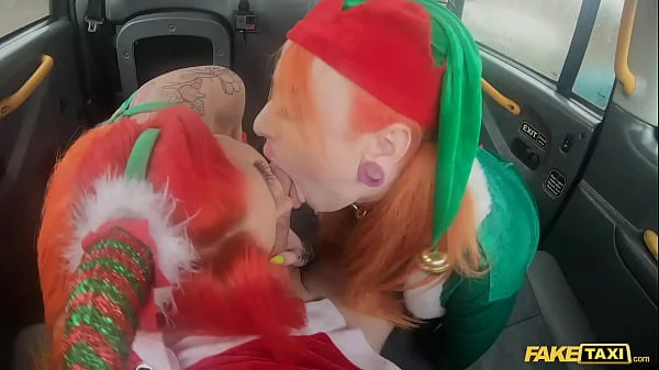 Fake Taxi Santa Claus in a Hardcore Rough Anal Sex Threesome Xmas Special