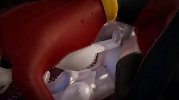 Incredibles - Double Futa - Violet Parr gets creampied by Helen - 3D Porn