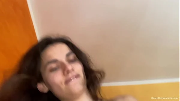 Interrupting her cleaning for a quick fuck