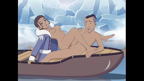 Katara and Sokka with cum inside