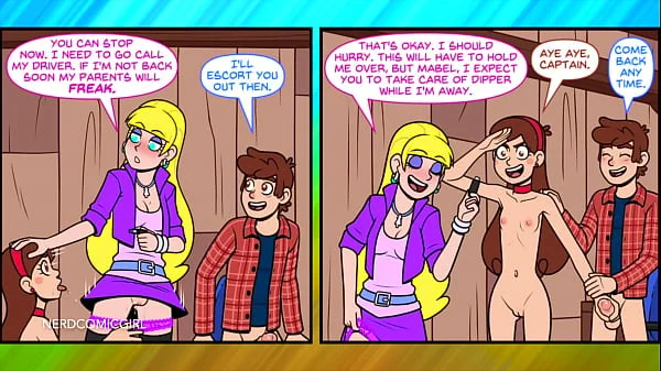 Gravity Falls Parody Cartoon Porn (Part 3): Anal, Pussy Licking, Sucking Creampie, Vaginal sex with Two Girls