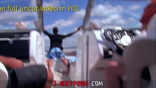 3-Way Porn - Group Fucking on a Speed Boat - Part 3