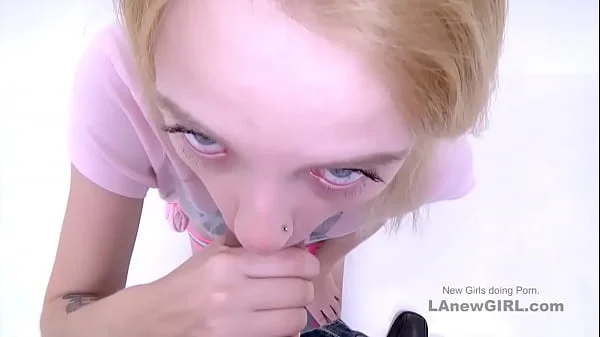 Thin Teen Cutie gets tight pussy fucked in studio
