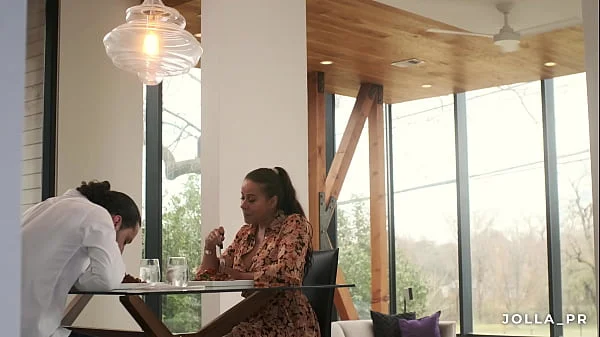 My hot Latina the invited me to her place for a romantic dinner date
