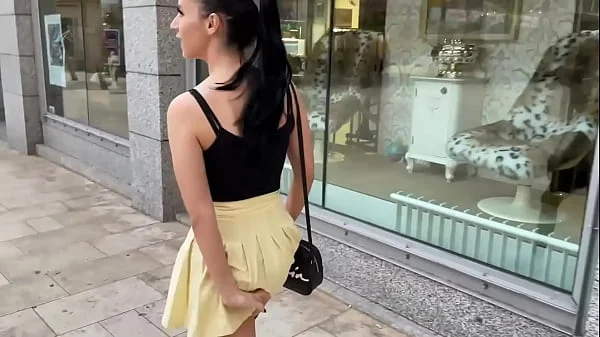 Lovense Lush Control of my Stepsister in Public Place! People Catch us on the Street!!!