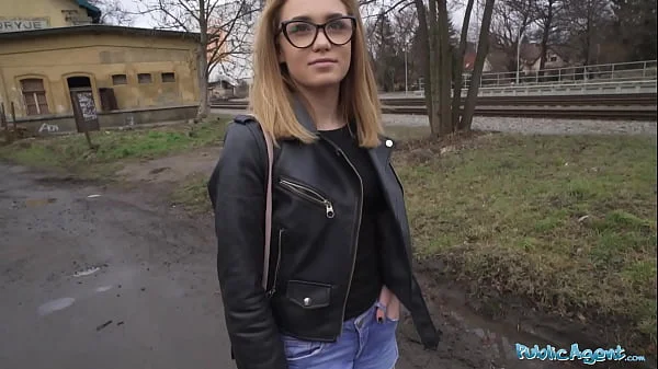 Public Agent She is just 18 but she knows how to suck and fuck a big dick in a basement