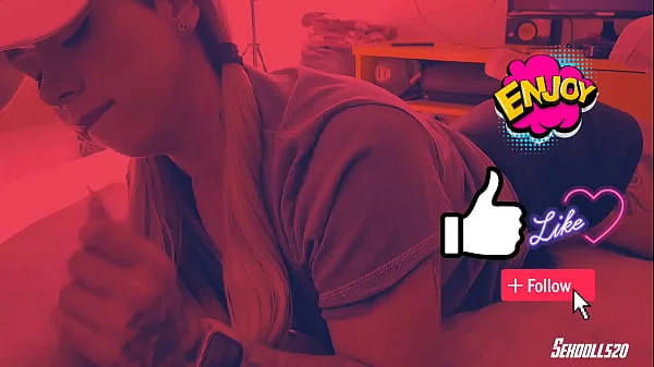 POV Novinha fitness - boquete surpresa! para o meu meio-irmão depois da academia - Sexdoll520